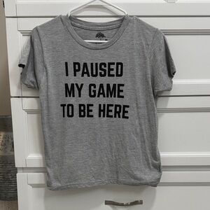 Gray Short Sleeve Gaming Tee